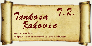 Tankosa Raković vizit kartica